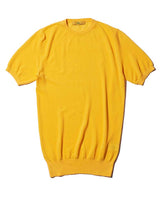 クルーネックショートスリーブセーター