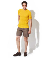 クルーネックショートスリーブセーター