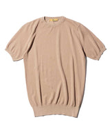 クルーネックショートスリーブセーター