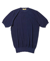 クルーネックショートスリーブセーター