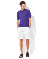 ポロカラーショートスリーブセーター