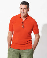 ポロカラーショートスリーブセーター