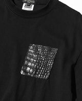 クロコポケット付きTシャツ