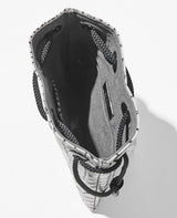 マットシャムクロコダイル巾着バッグ