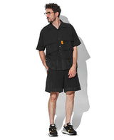 リネンコンビネーションセットアップ(ブラック)