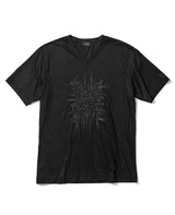 スパンコールランダムラインカットソー