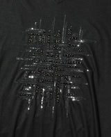 スパンコールランダムラインカットソー