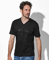 スパンコールランダムラインカットソー