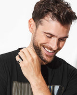 Cut The Signet Ring(Black Diam