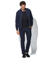 針抜きポリエステルライトブルゾン