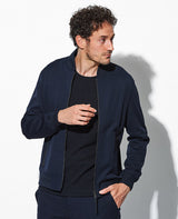 針抜きポリエステルライトブルゾン