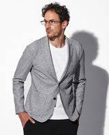 メランジツイルカットソージャケット