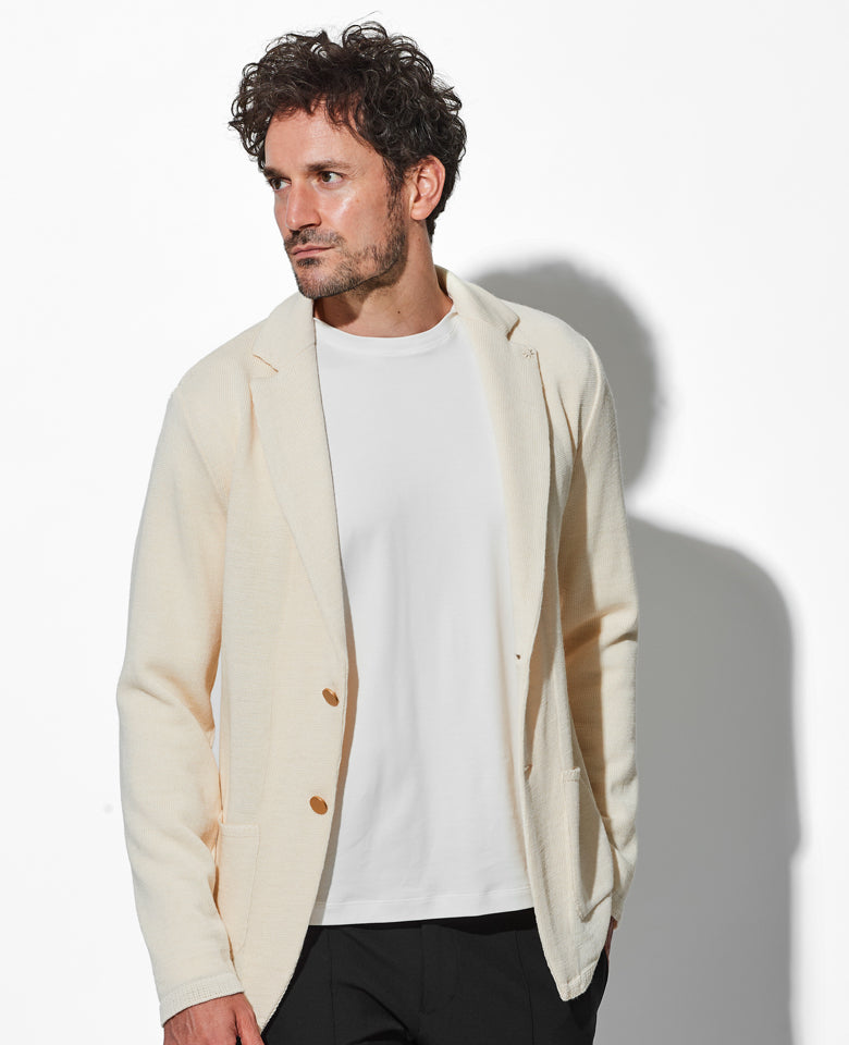 『MANUEL RITZ』マヌエルリッツ (46) ストレッチ ジャケット ニットジャケット – 買えるLEON
