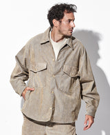 コーデュロイセットアップ(ベージュブルー)