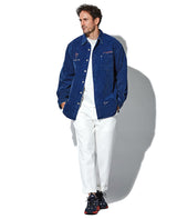 デニム風コーデュロイシャツ