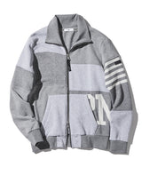 パッチワークジップアップ