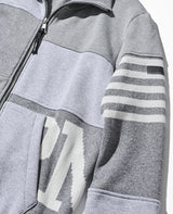 パッチワークジップアップ