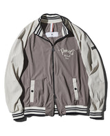 バイカラーストレッチジップアップ