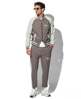 バイカラーストレッチジップアップ