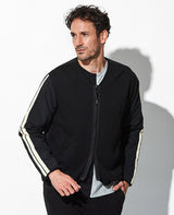 ストライプスリーブブルゾン