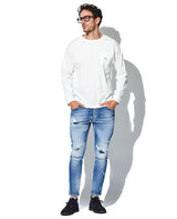 ダメージデニムパンツ