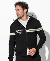 ブラックラインスウェットジップアップ