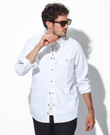 ホワイトデニムシャツ