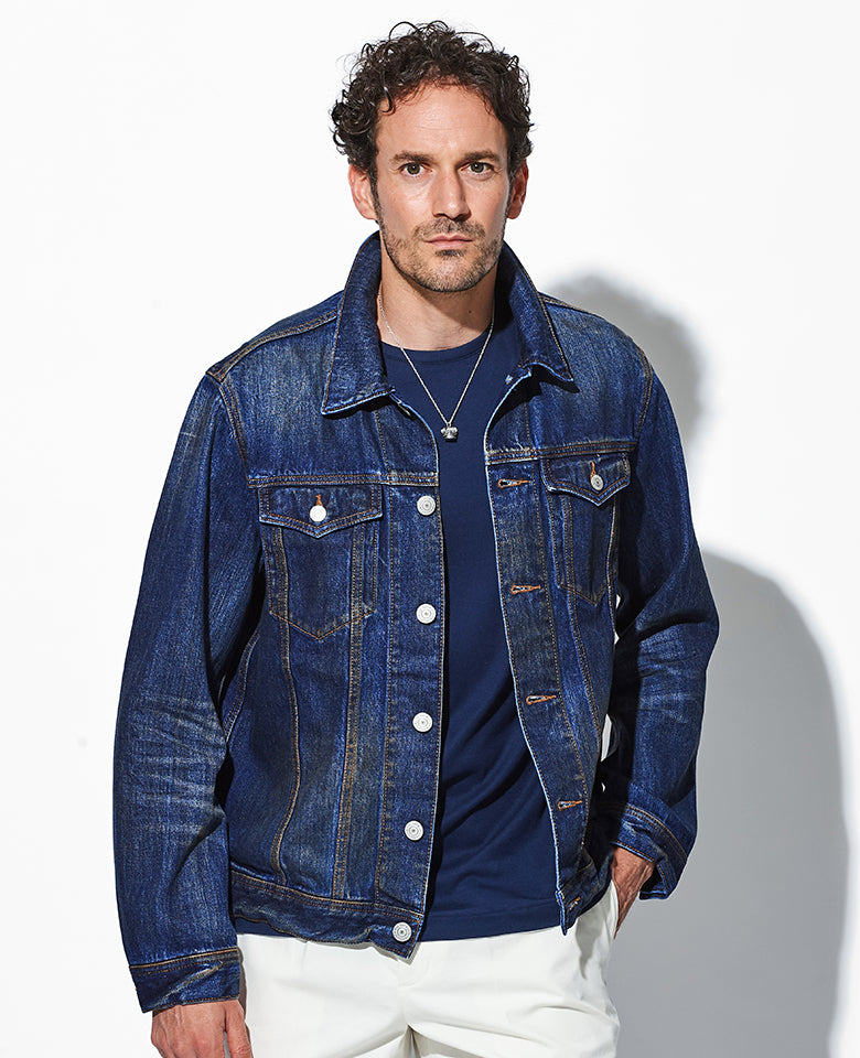 12オンス ソフトデニム トラッカージャケット – 買えるLEON