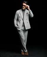 ライトグレーセットアップフルコーディネート3点セット