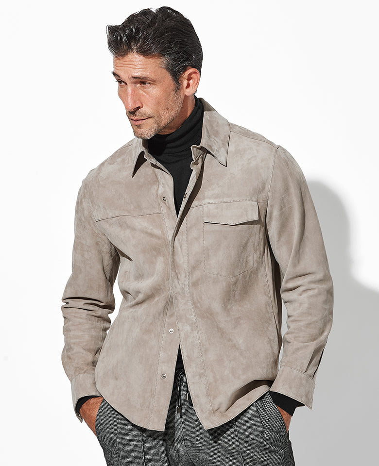 lanvin 2014ss レザー切替 ミリタリー シャツ ブルゾン 定価45万 lanvin 2014ss レザー切替 ミリタリー シャツ ブルゾン 定価45万