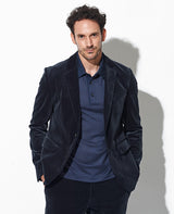 細コーデュロイセットアップ(ネイビー)