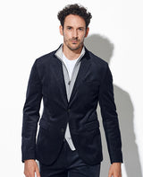 別珍ストレッチセットアップ(ネイビー)