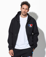 3ハートワッペンジップフーディー