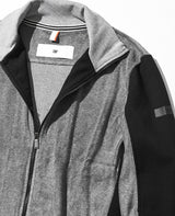 ベロア切替セットアップ(グレーブラック)