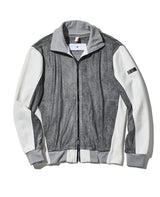 ベロア切替セットアップ(グレーホワイト)