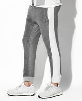 ベロア切替セットアップ(グレーホワイト)