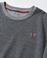 千鳥格子柄セットアップ(グレー杢)