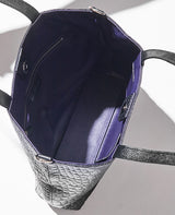 クロコダイルトートバッグ /マットブラック