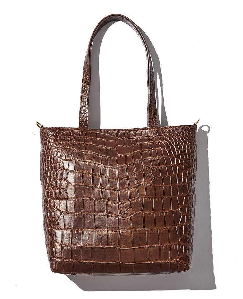 フェリージ　クロコダイルレザー トートバッグ ブラウン Felisi フェリージ トートバッグ 15/20 SA メンズ 鞄 レザー