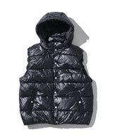 リサイクルポリキルティングフーディーベスト