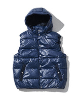 リサイクルポリキルティングフーディーベスト