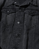 12オンス ソフトブラックデニム トラッカージャケット