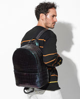 クロコマットバッグ