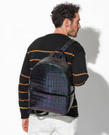 クロコマットバッグ