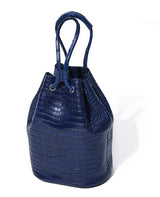 藍染巾着バッグ