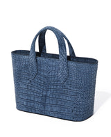 マットスモールクロコダイル ヌバック仕上げミニトートバッグ