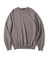 ウールシルククルーネック