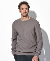 ウールシルククルーネック