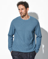 ウールシルククルーネック