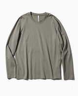 コットンダブルフェイス スリムフィットロングスリーブTee